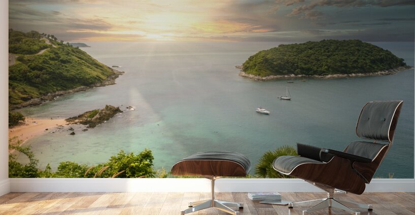 Windmill Lookout view of Ya-Nui beach Wall Murals