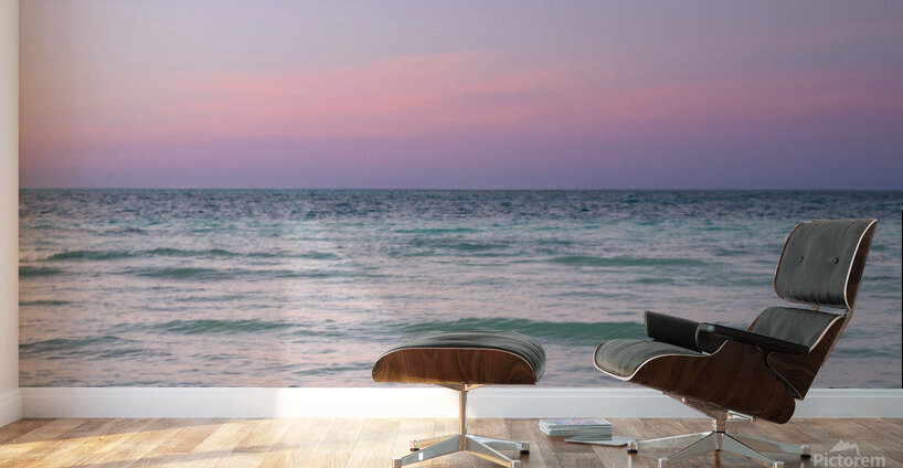 sunset coloured cuban beach sky 3 Wall Murals