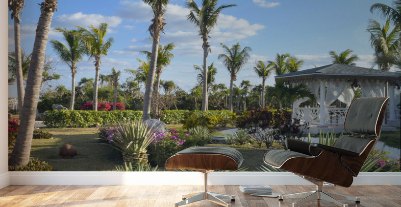 Cuban resort tropical garden Wall Murals