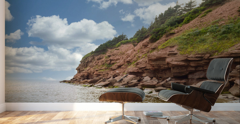 Cloudy basin head rocks 2 Wall Murals