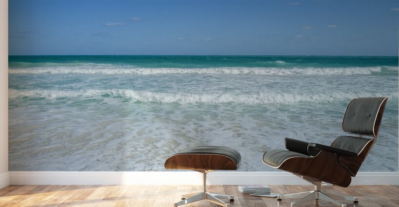 Awesome Cuban aqua beach water Wall Murals