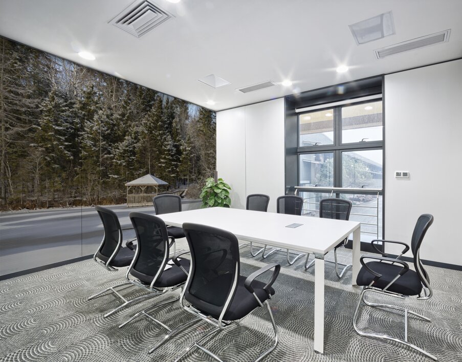 Bird sanctuary pond winter Wall Printing