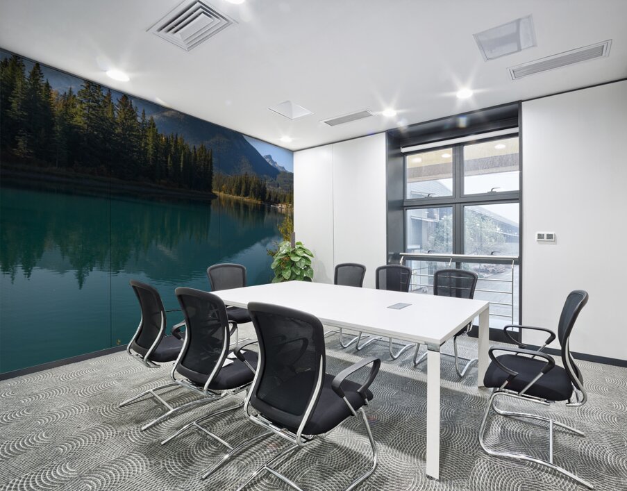 Banff Bow River mountains 2 Wall Printing