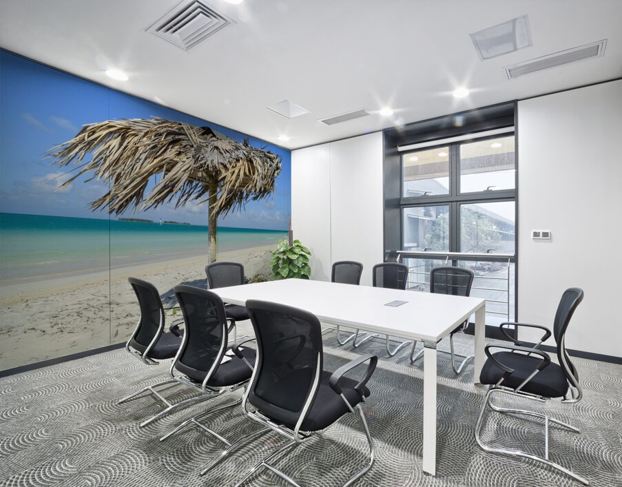 Beach umbrella cuban 2 Wall Printing