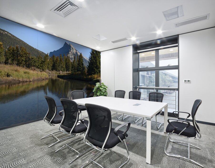 Bow river with mountains 2-7 Wall Printing