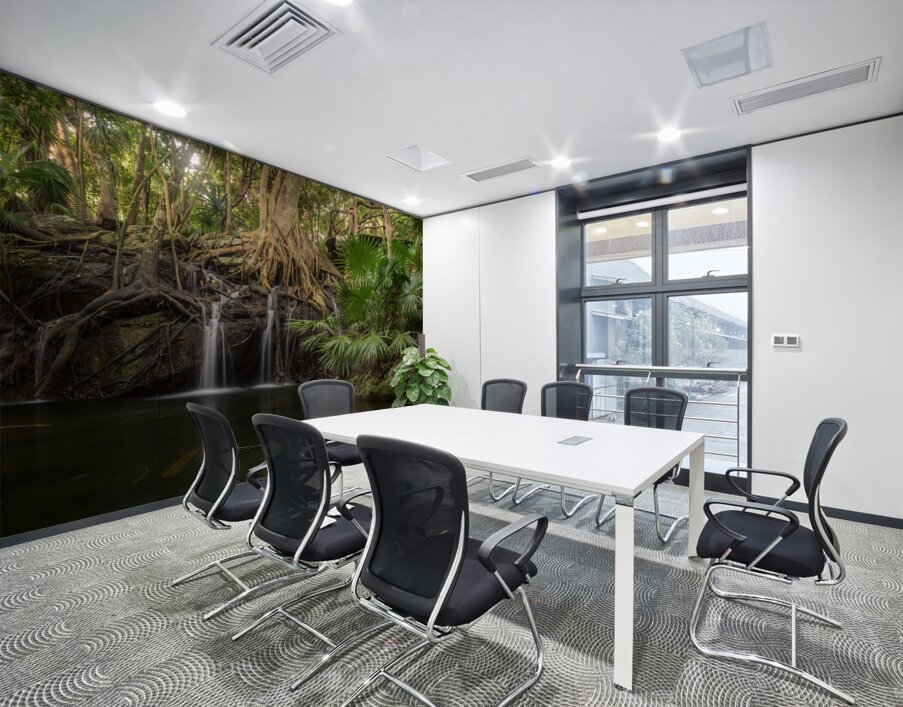 jungle tree waterfall Wall Printing