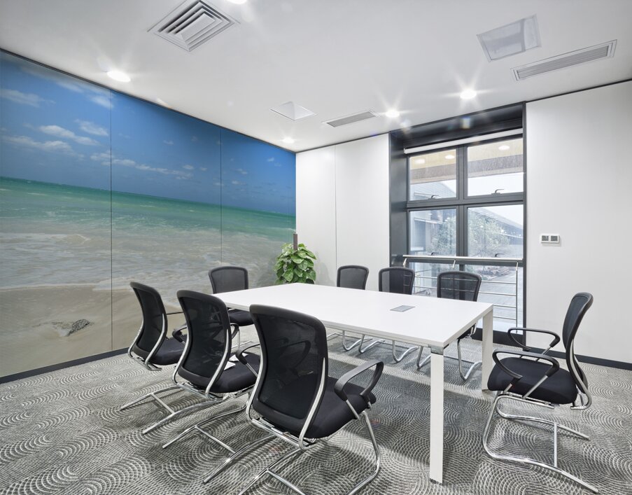 Cuban beach blue aqua Wall Printing