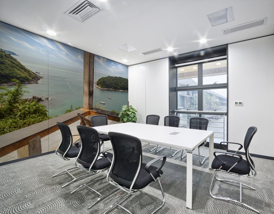 Windmill Lookout of Ya-nui beach Wall Printing