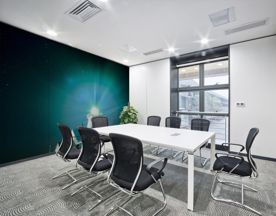 Wood island lighthouse PEI night with moon rise Wall Printing