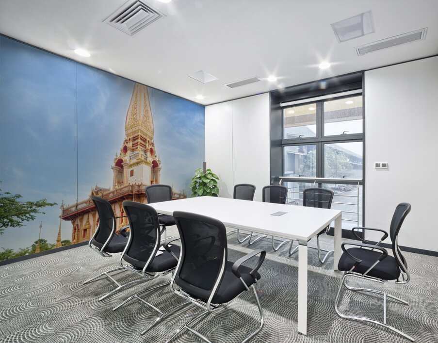 Wat Chalong temple Wall Printing