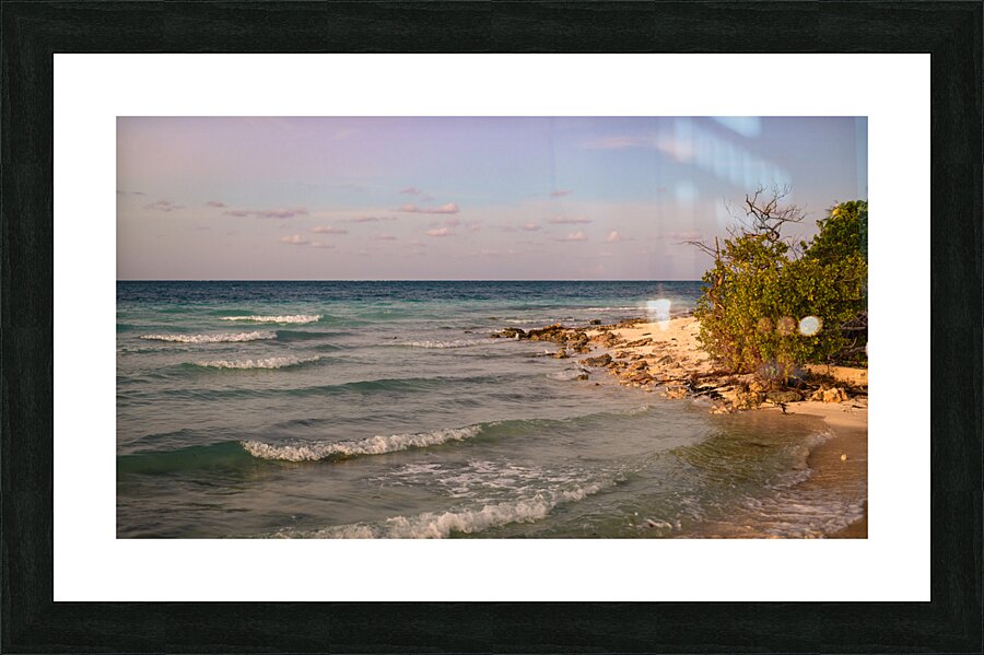 Cayo Coco beach sunset hour Picture Frame print
