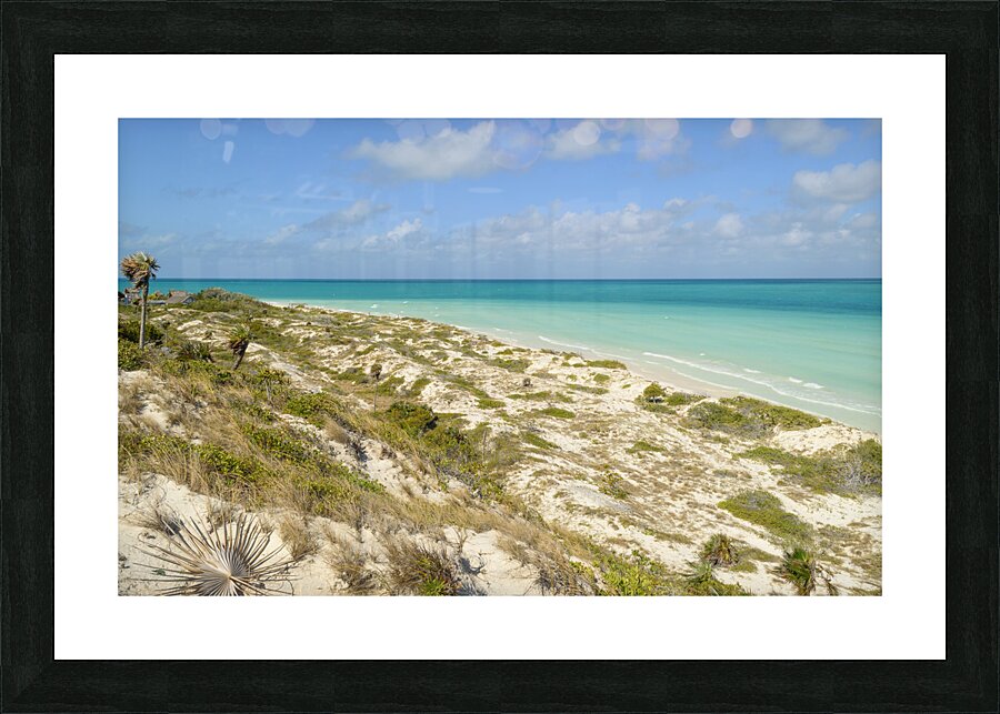 Cuban Dune View Ocean Picture Frame print