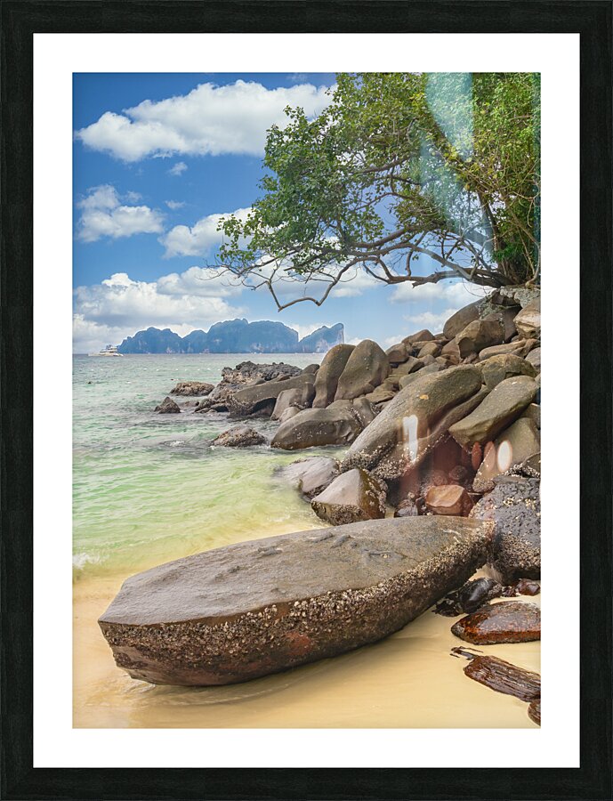 ko phi phi island view Picture Frame print