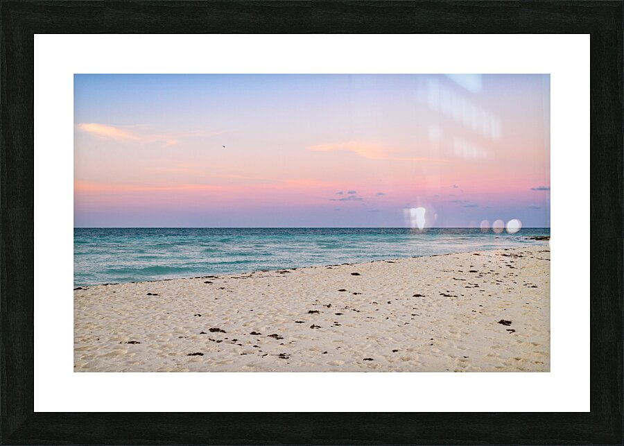 Cuban sunset colourful sky Picture Frame print