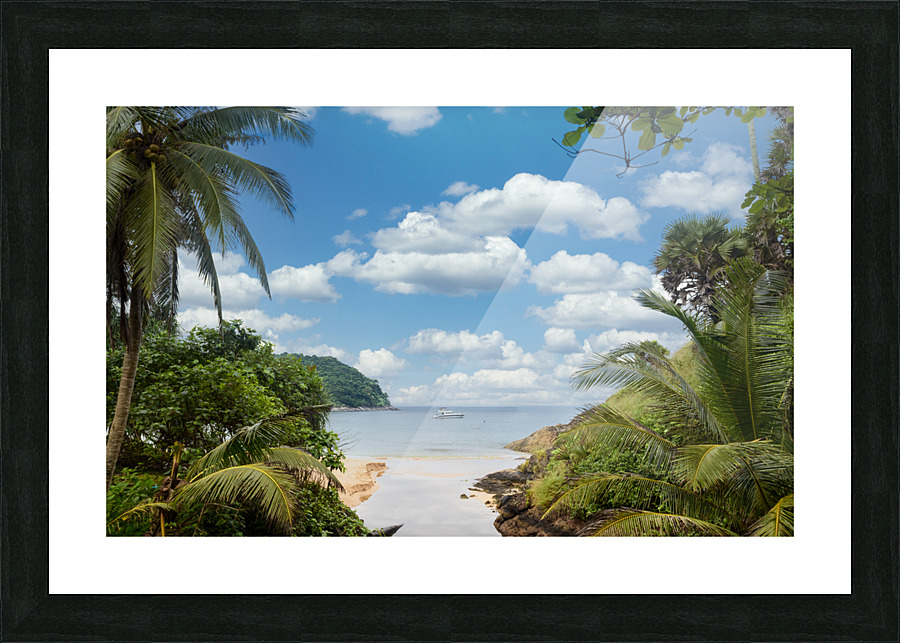 Ya-Nui beach lookout Picture Frame print