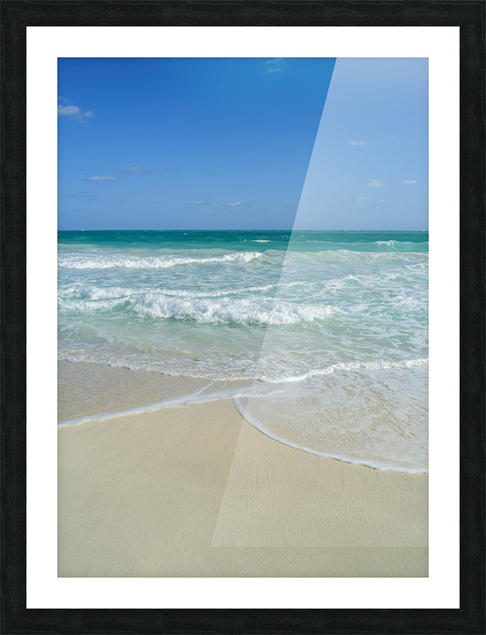 Awesome Cuban aqua beach water 2 Picture Frame print