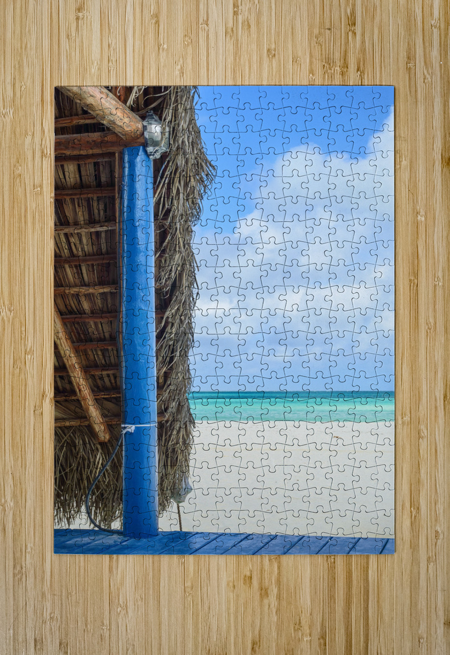 Deck with an awesome tropical view Justin Richard Batten Puzzle printing