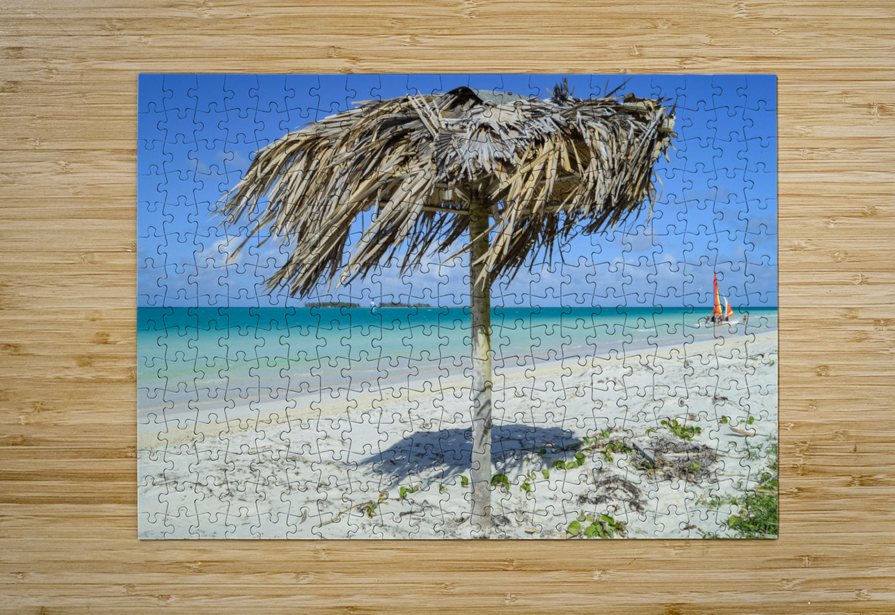 Beach umbrella cuban 2 Justin Richard Batten Puzzle printing