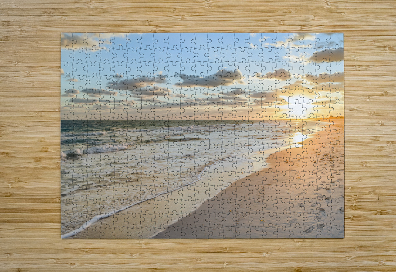 Cuban beach sunrise 2 Justin Richard Batten Puzzle printing