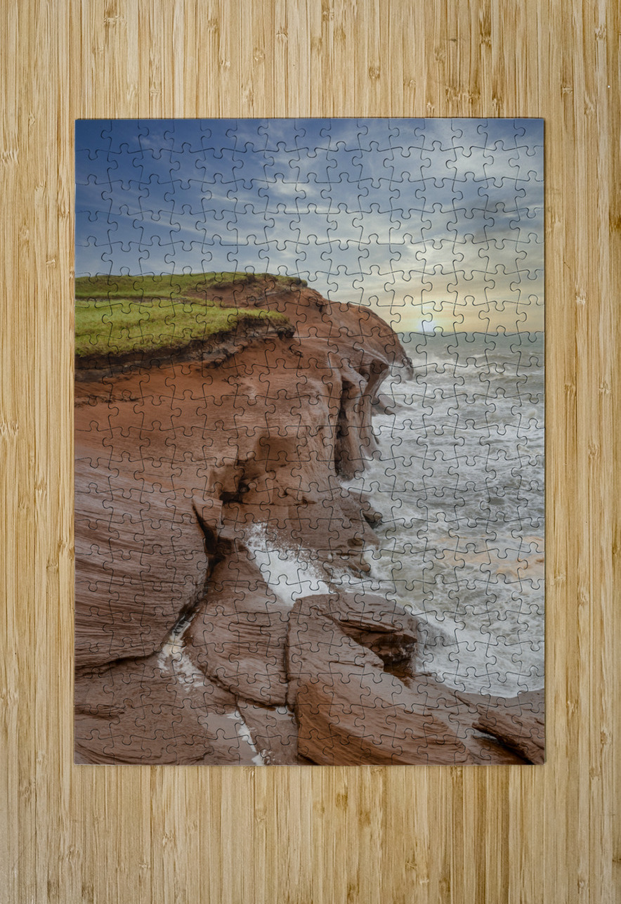 Isle De la Madeleine cliffs Justin Richard Batten Puzzle printing