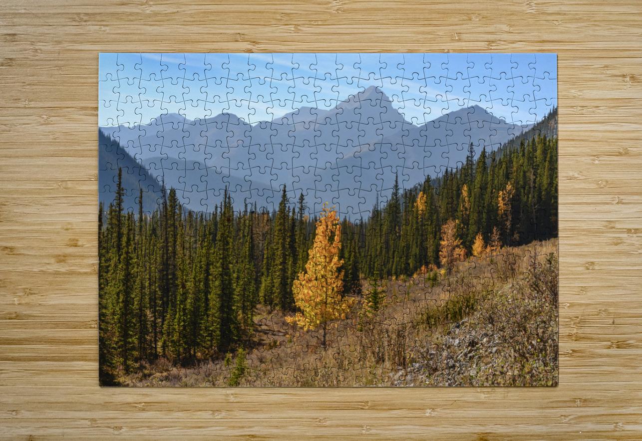 Bluerock Wildland golden tree Justin Richard Batten Puzzle printing