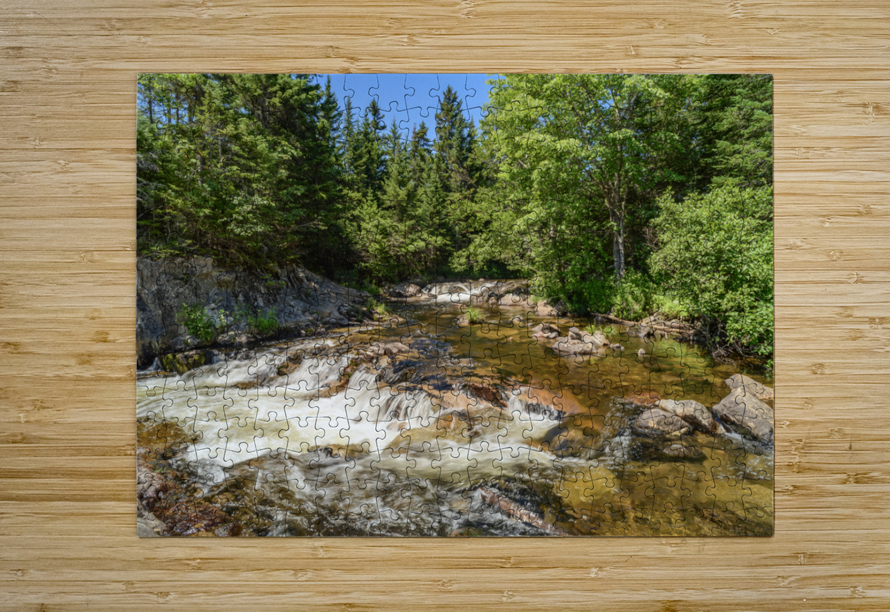Ledge Falls Nesowadnehunk stream Justin Richard Batten Puzzle printing