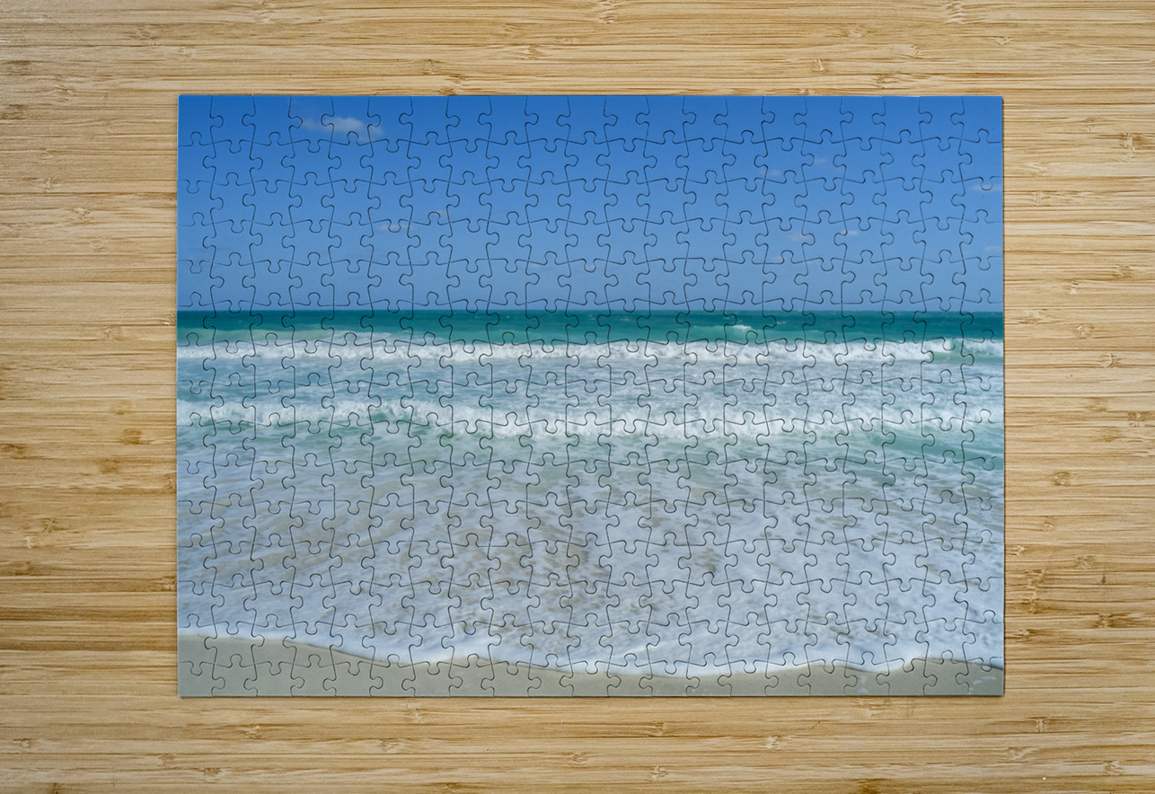 Awesome Cuban aqua beach water Justin Richard Batten Puzzle printing