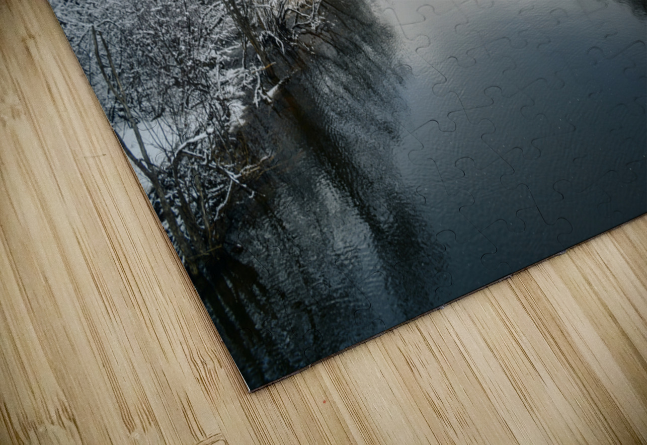 Montague river winter landscape Justin Richard Batten Puzzle