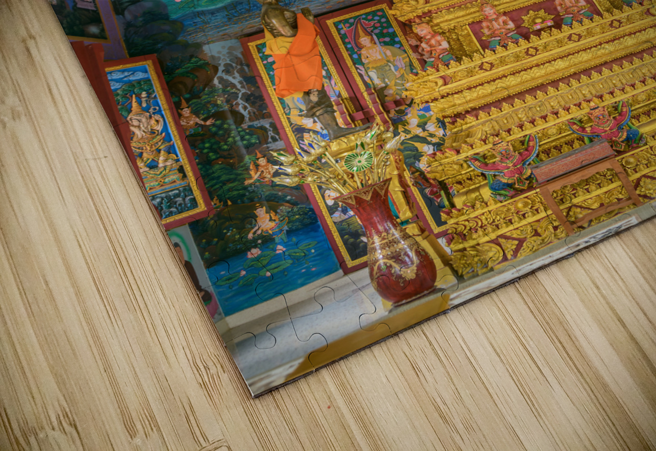 Interior of a temple at Wat Khao Rang temple Justin Richard Batten Puzzle