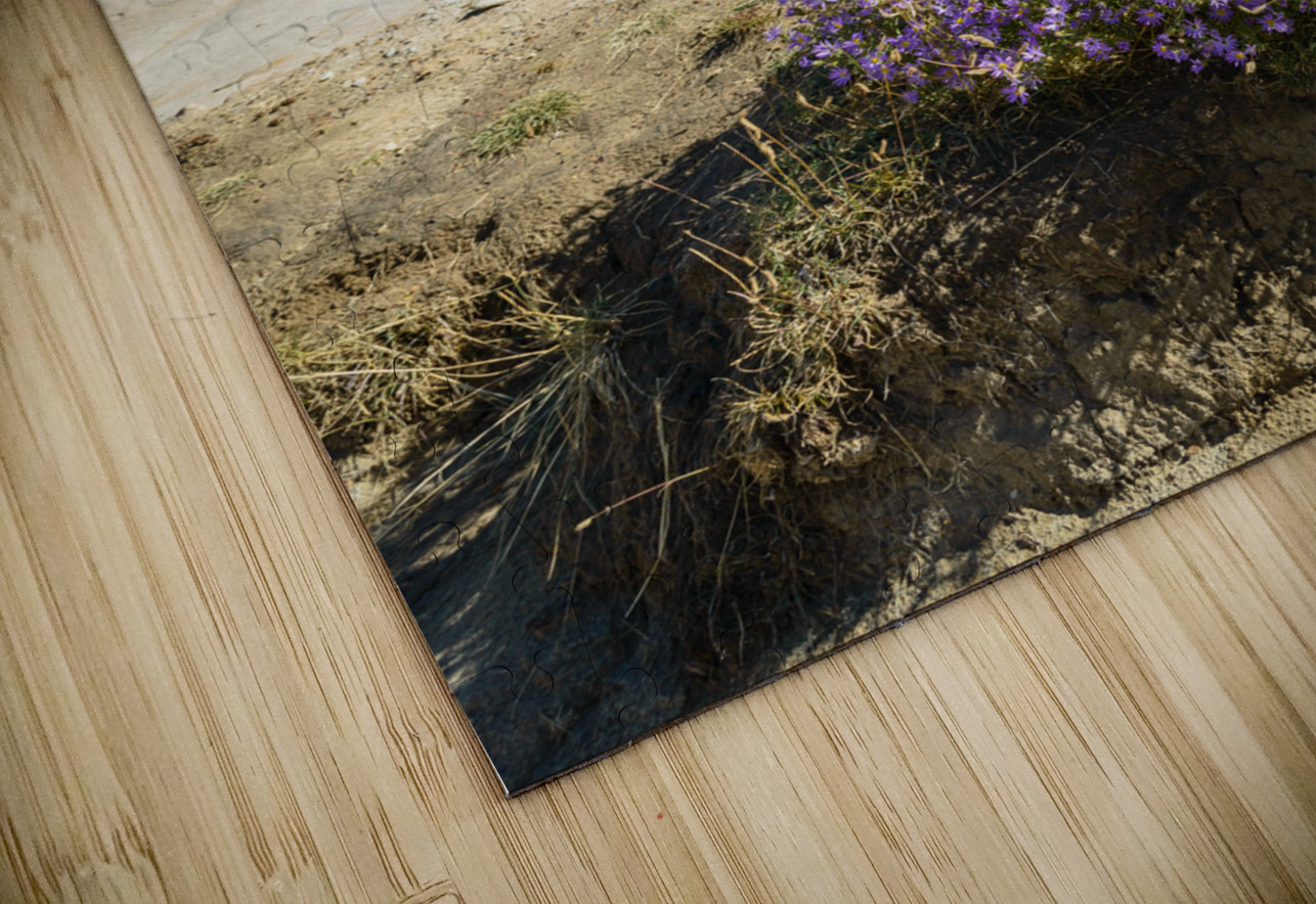 Hoodoos rocks with purple flowers Justin Richard Batten Puzzle