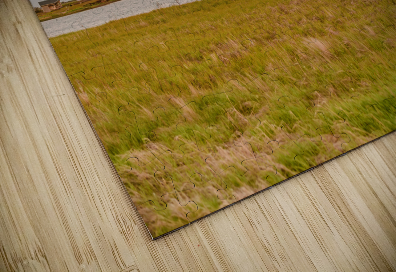 Isle De Madeleine moonrise at sunset Justin Richard Batten Puzzle