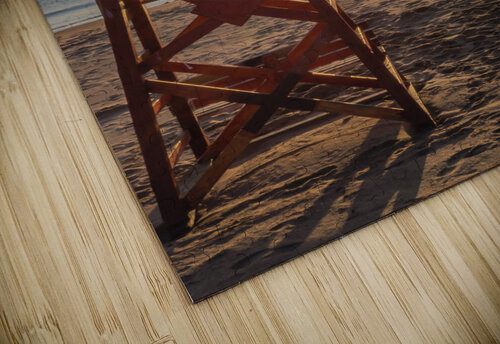 Lifeguard chair with early morning PEI beach sunrise. Justin Richard Batten puzzle