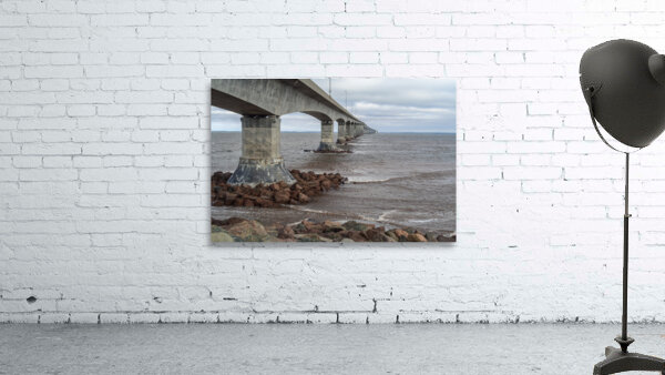 Confederation bridge cloudy Wall Preview