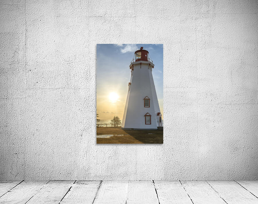 Panmure Lighthouse Sunray Sunrise Wall Preview