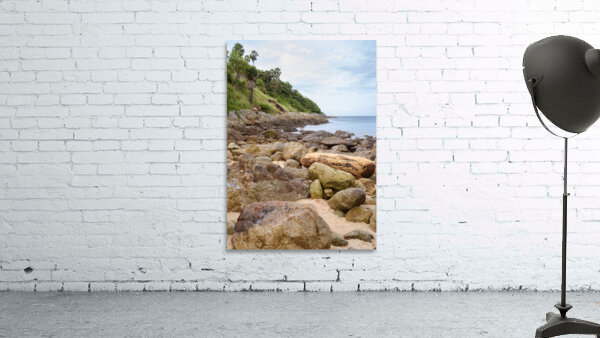 Ya-nui rock beach shore 2 Wall Preview