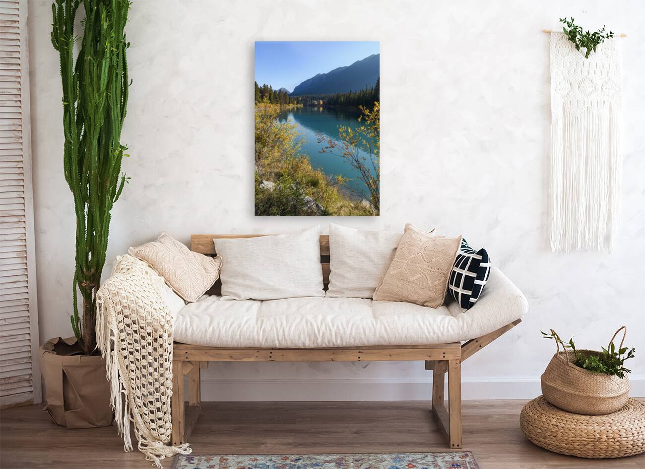 Bow River Banff mountains 2-4 Reproduction