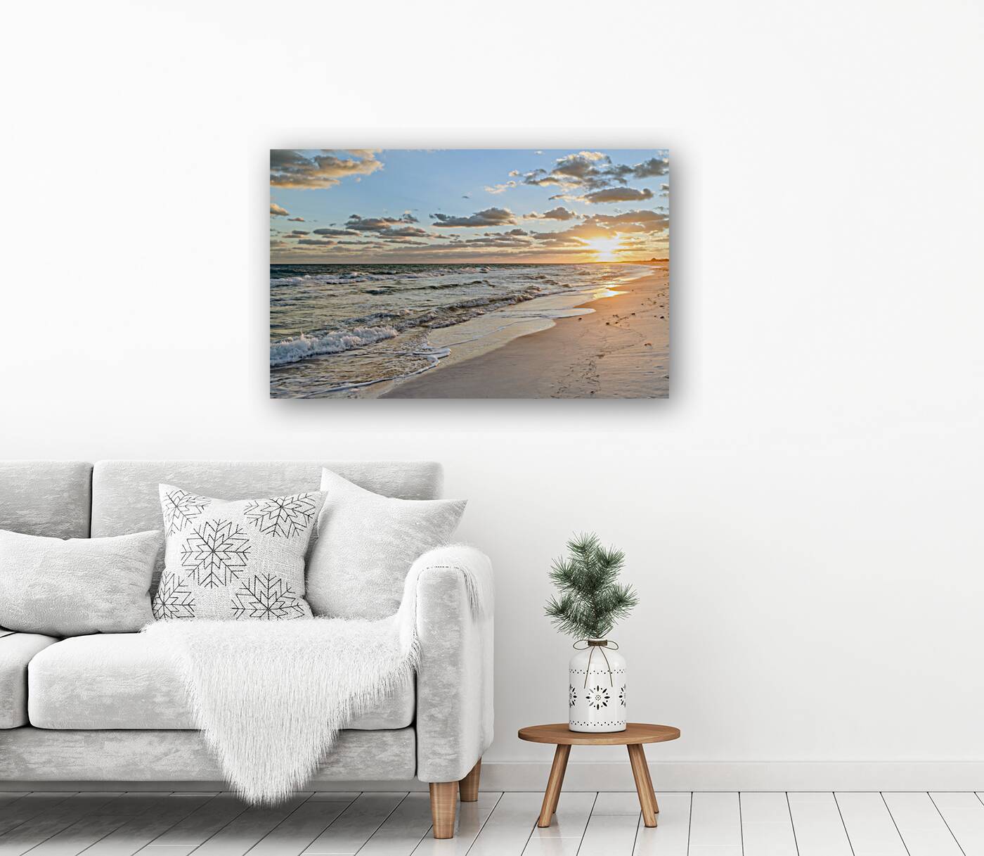 Cuban beach at sunrise 4 Reproduction