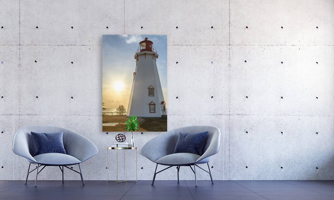 Panmure Lighthouse Sunray Sunrise Reproduction