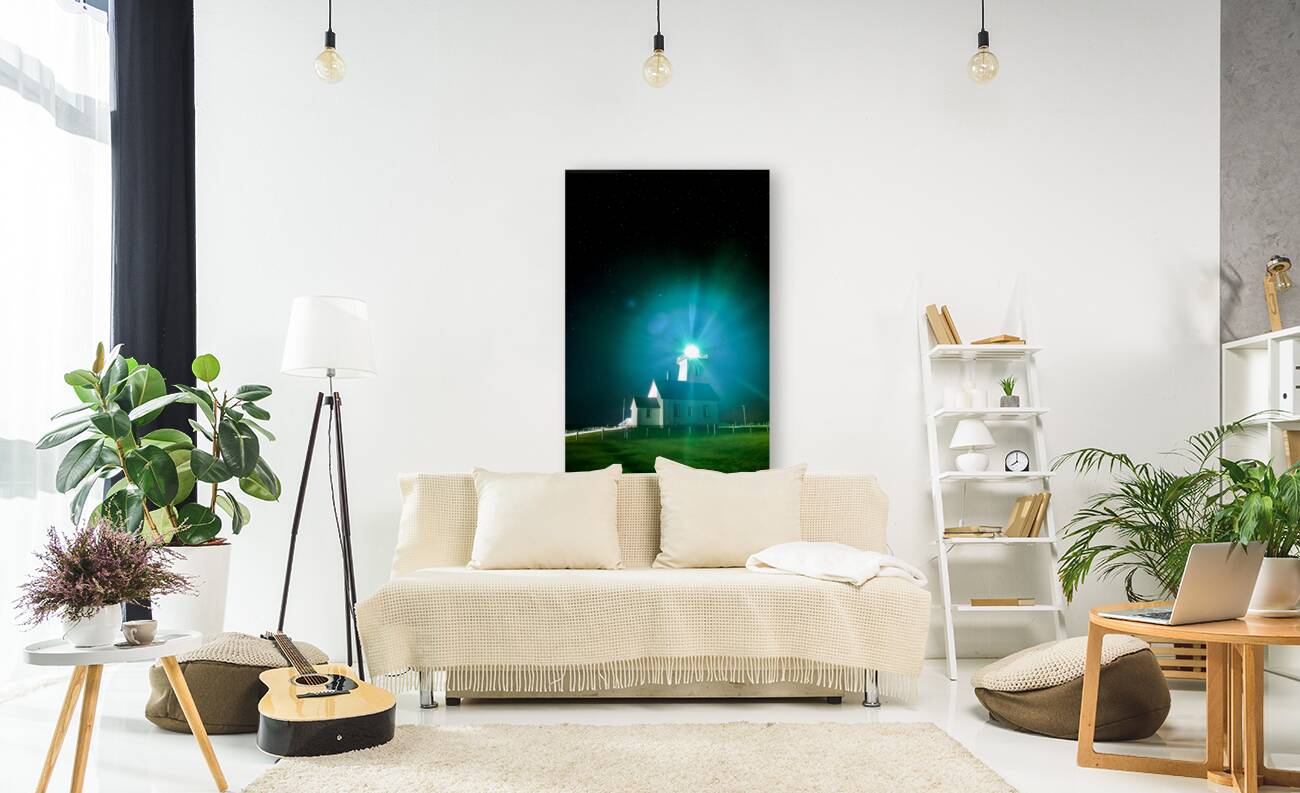 Wood Islands Lighthouse at night Reproduction