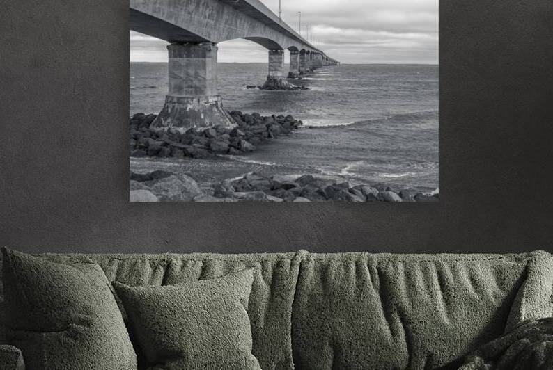 confed bridge bw by Justin Richard Batten