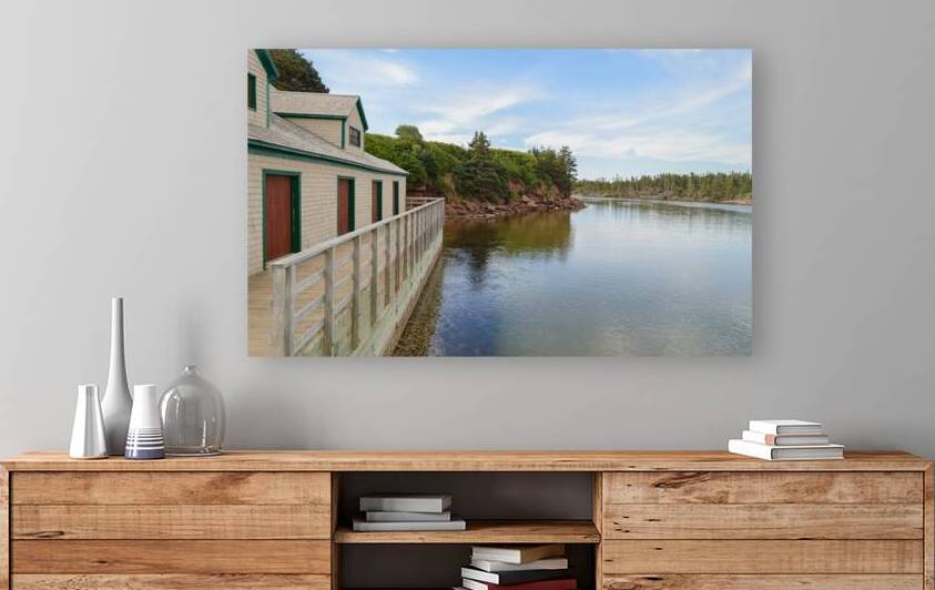 Basin Head PEI river 2 by Justin Richard Batten