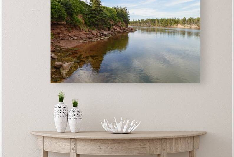 Basin Head PEI river by Justin Richard Batten