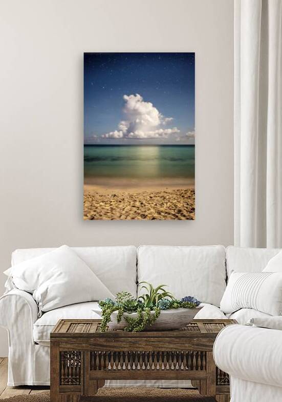 Cuba beach cloud night by Justin Richard Batten