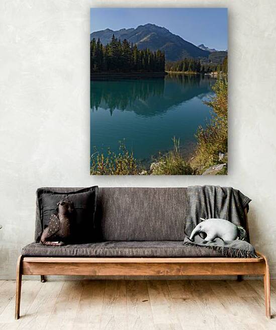 Banff Bow River mountains 2 by Justin Richard Batten