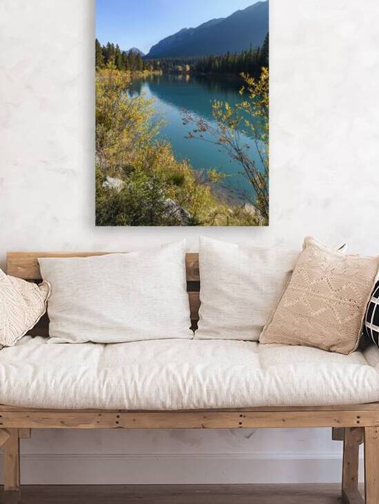 Bow River Banff mountains 2-4 by Justin Richard Batten