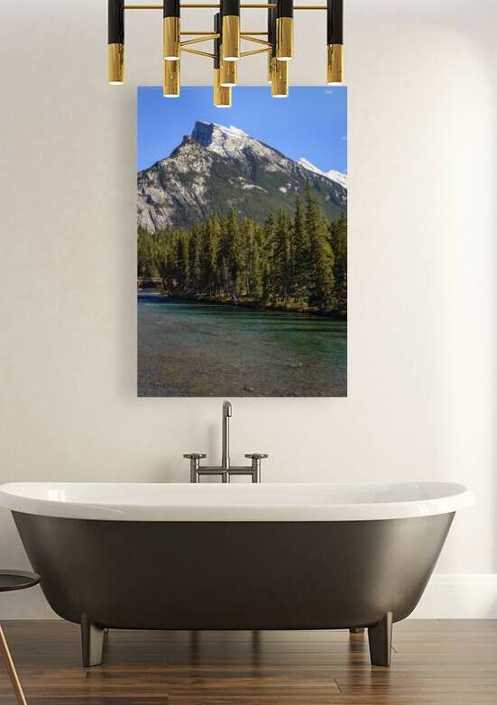 banff-bow river 2 by Justin Richard Batten