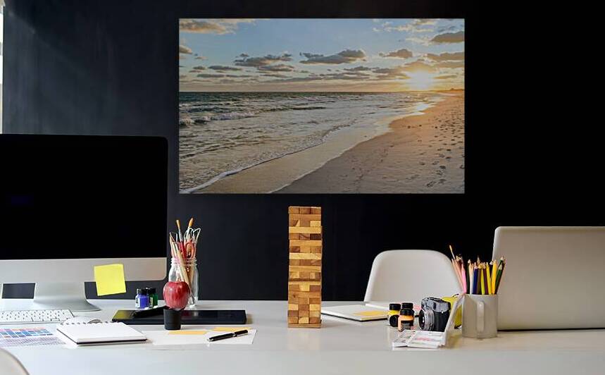 Cuban beach sunrise 2 by Justin Richard Batten