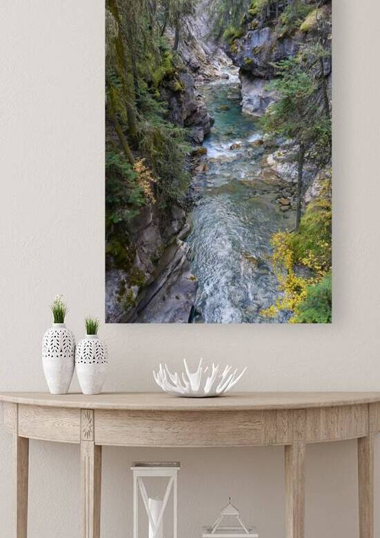 Johnston Canyon river by Justin Richard Batten