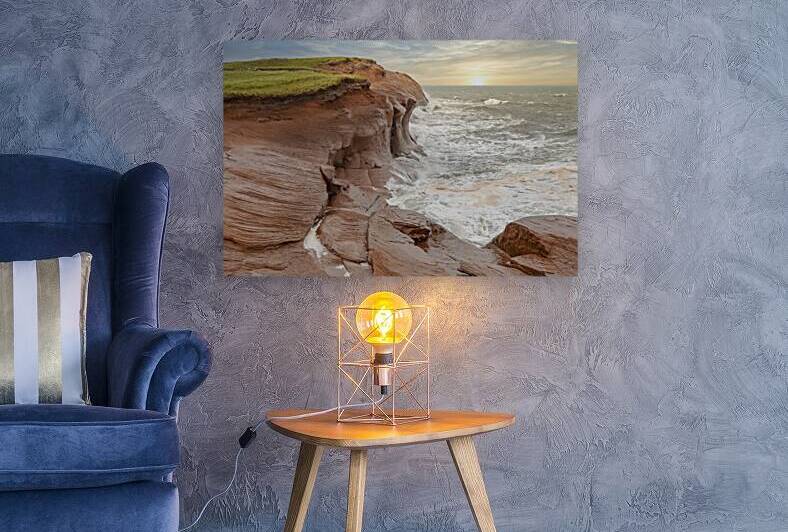 Isle de la Madeleine cliffs 2 by Justin Richard Batten