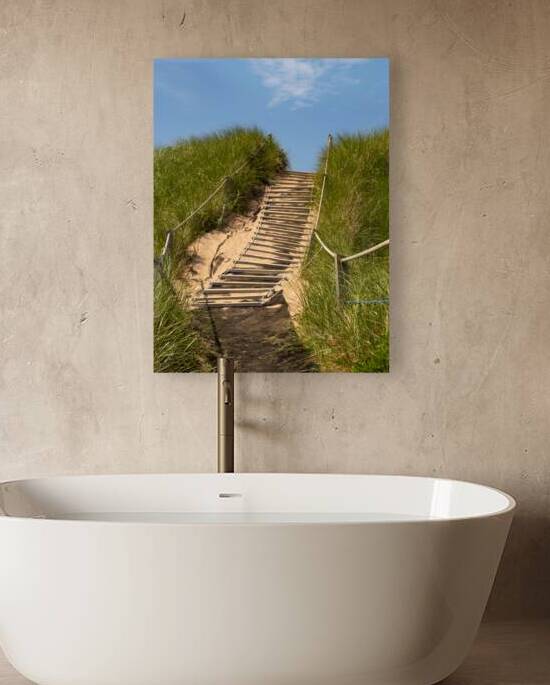 Pathway over the dunes to the beach. by Justin Richard Batten